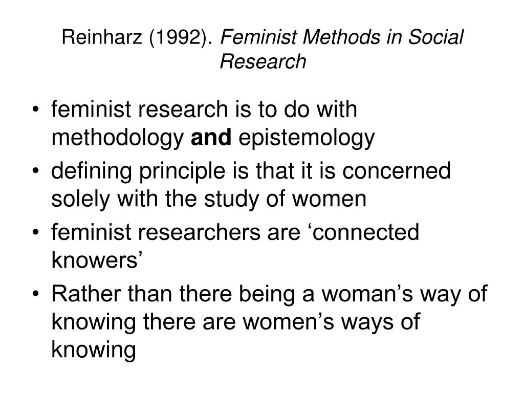 feminist theory research methods