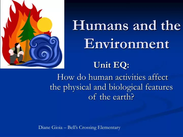 humans and the environment n.