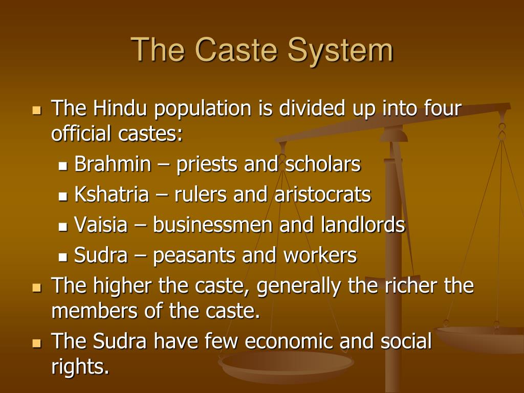 presentation on caste system