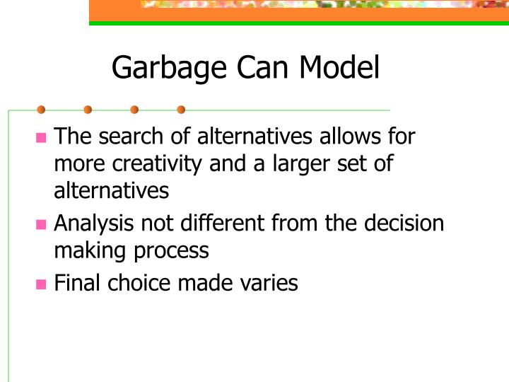 garbage can model
