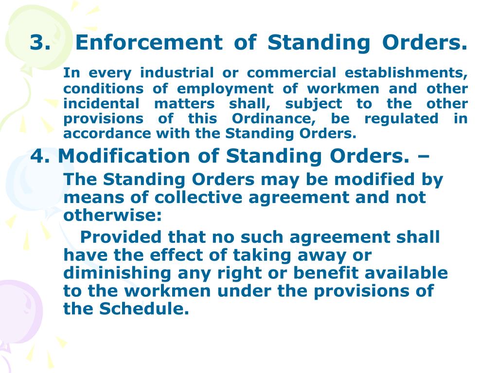 PPT INDUSTRIAL AND COMMERCIAL EMPLOYMENT (STANDING ORDERS) ORDINANCE