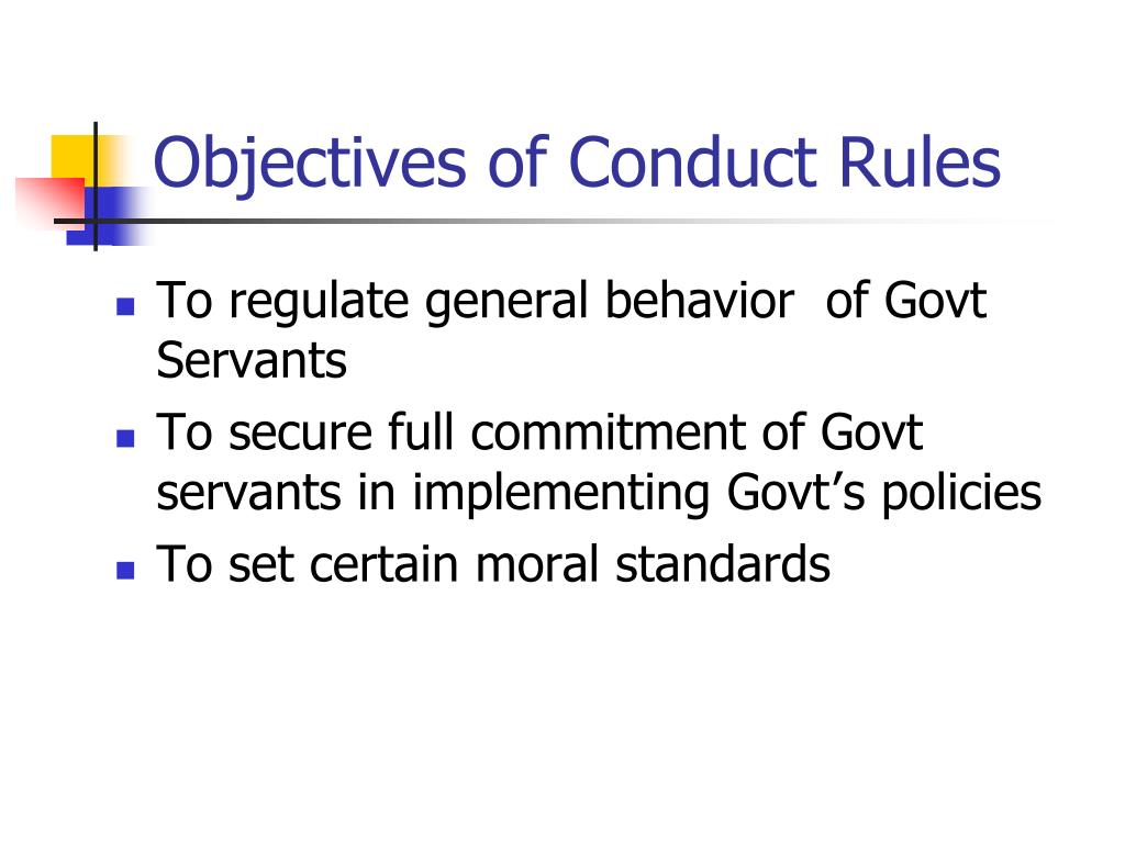 powerpoint presentation on ccs conduct rules