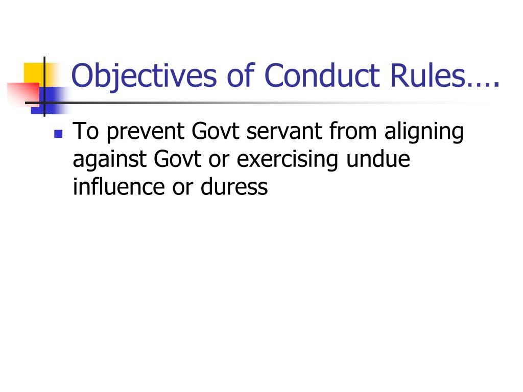 powerpoint presentation on ccs conduct rules