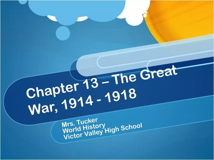 chapter 13 the great war 1914 1918 n.