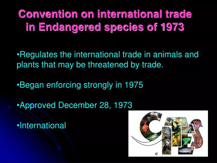 convention on international trade in endangered species of 1973 n.