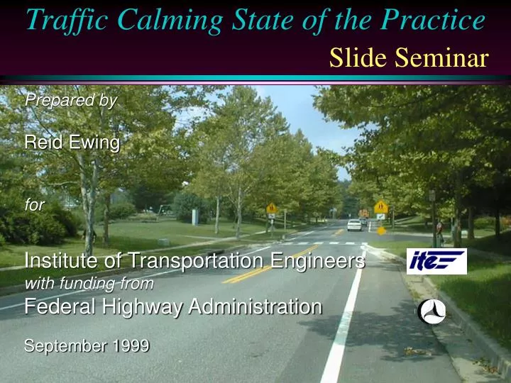 traffic calming state of the practice slide seminar n.