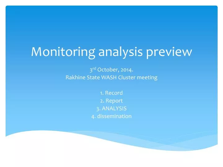 monitoring analysis preview n.