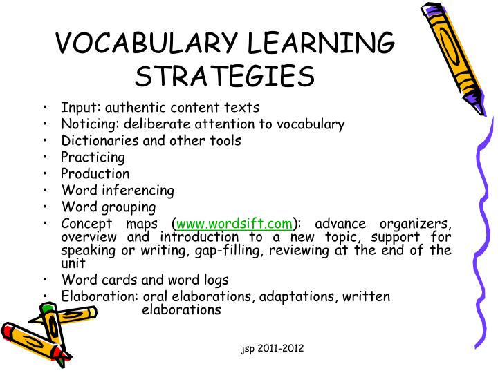 research on vocabulary teaching strategies