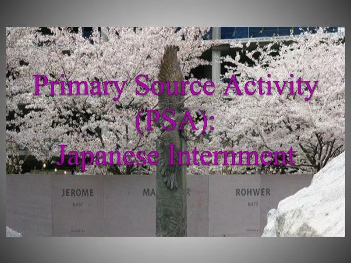 primary source activity psa japanese internment n.