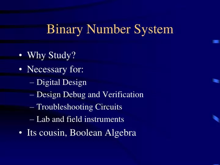 binary number system n.