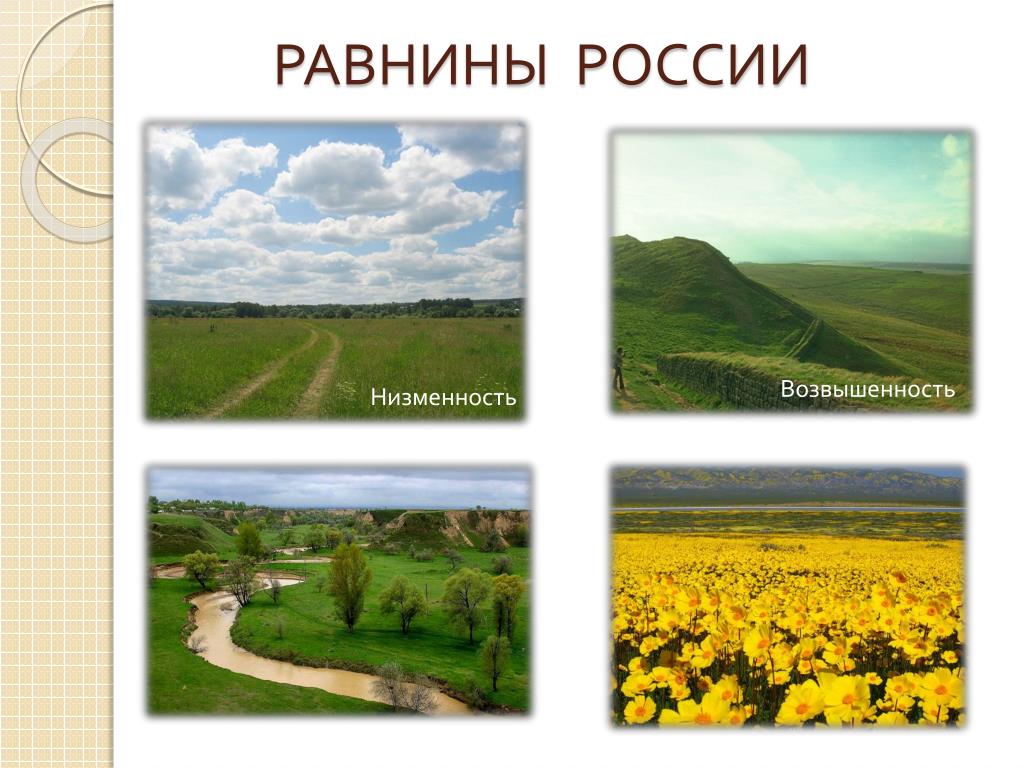 Как называются возвышения на равнинах. Равнины России. Название равнин. Низменности названия. Равнина рисунок.