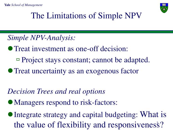 limitations of npv