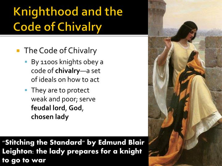 essay on the code of chivalry Read this essay on is chivalry dead the code of chivalry is a code of conduct that reflected bravery and service to others. essay on the code of chivalry Read this essay on is chivalry dead the code of chivalry is a code of conduct that reflected bravery and service to others.