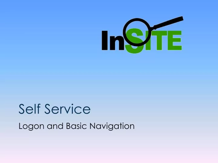 Ppt Self Service Powerpoint Presentation Free Download Id 5828866