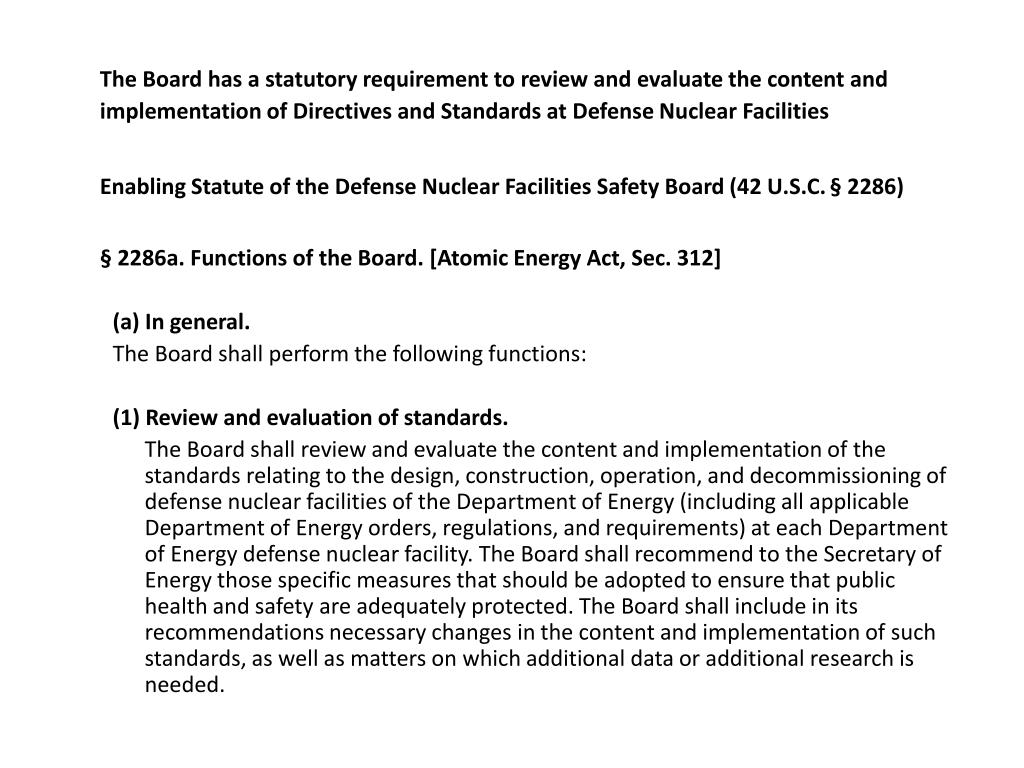 PPT Defense Nuclear Facilities Safety Board PowerPoint Presentation