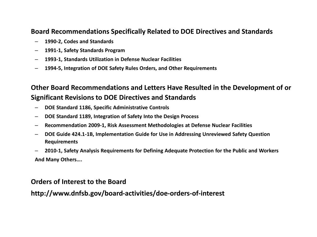 PPT Defense Nuclear Facilities Safety Board PowerPoint Presentation