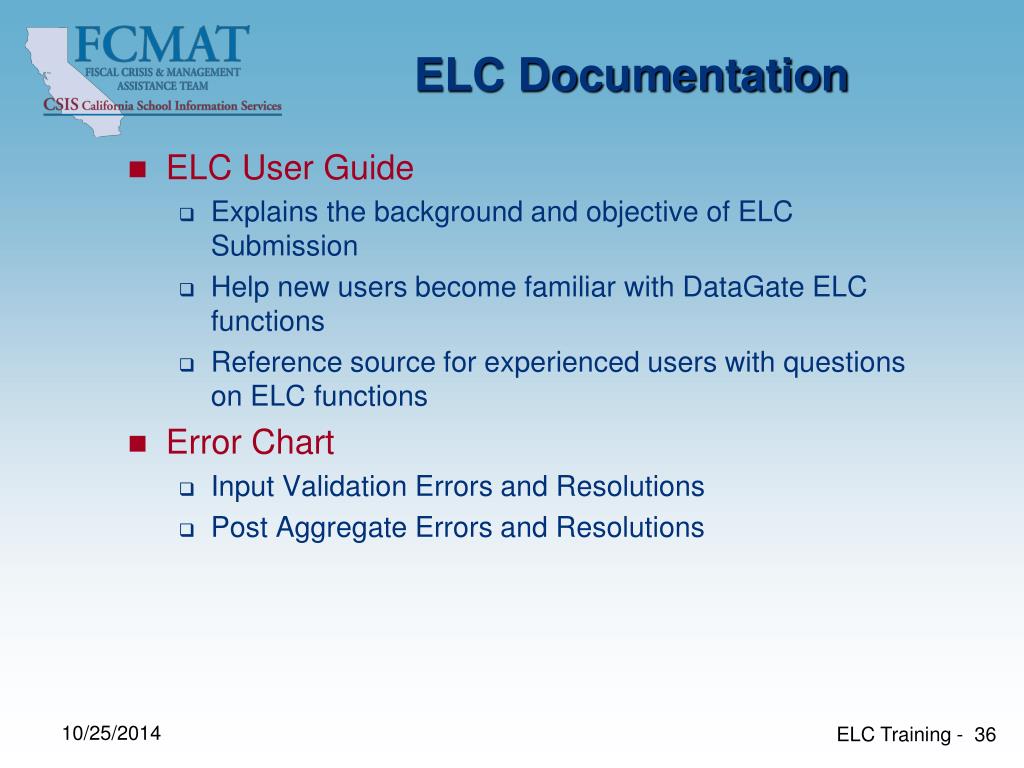 PPT ELC TRAINING PowerPoint Presentation free download ID:5829156 PPT ELC TRAINING PowerPoint Presentation free download ID:5829156