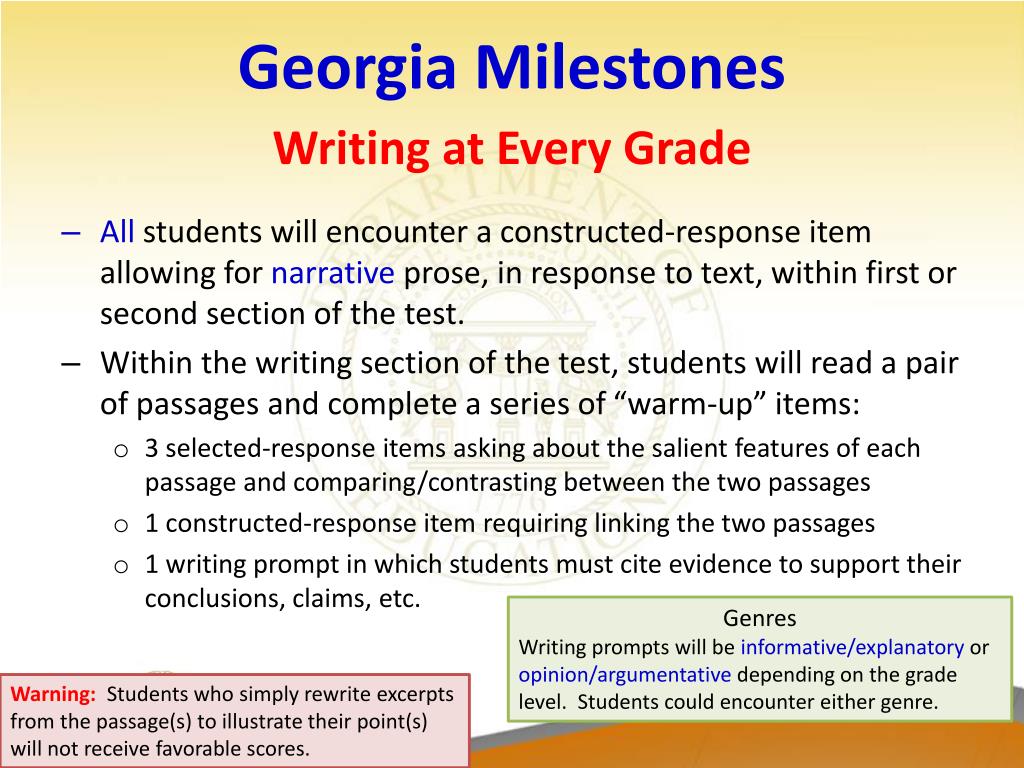 PPT Milestones General Test Parameters PowerPoint