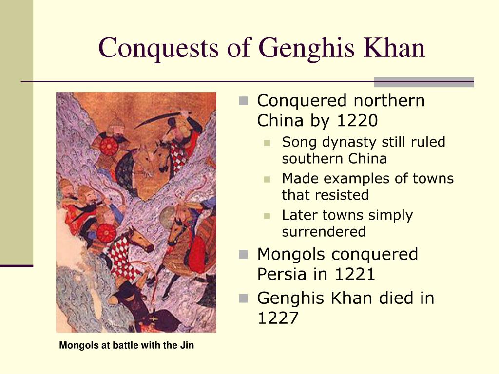 conquests of genghis khan.