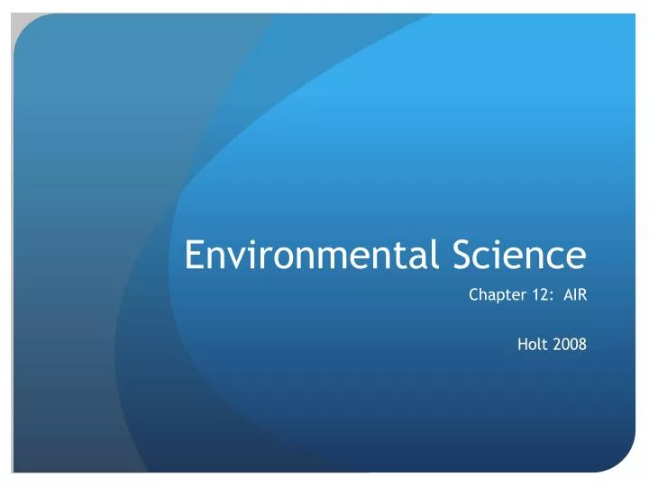 environmental science n.