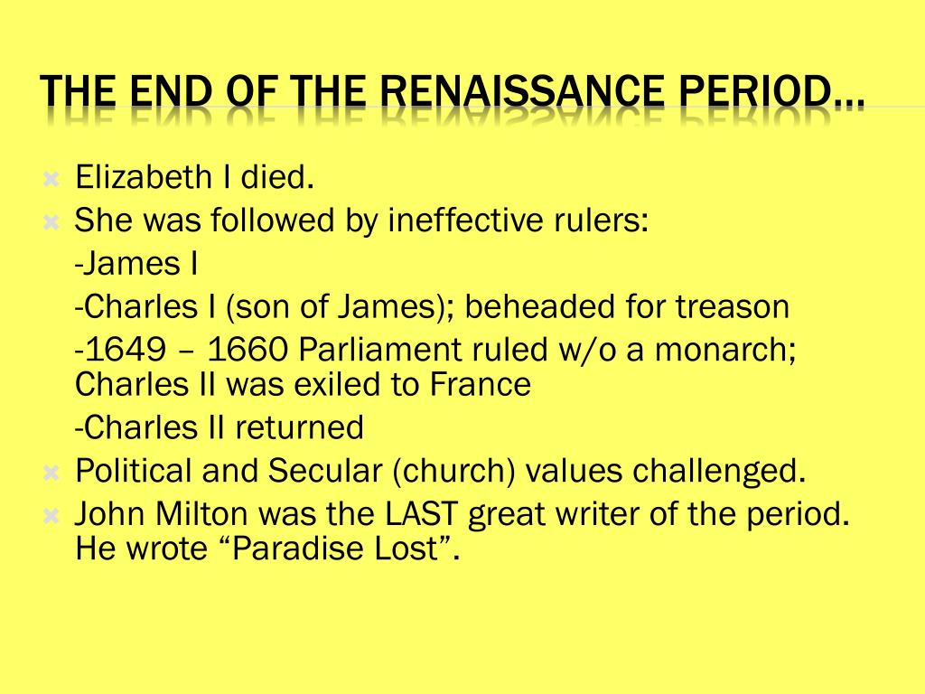 PPT Renaissance Literature Poetry PowerPoint Presentation, free