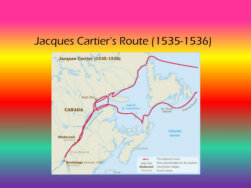 cartier voyage map