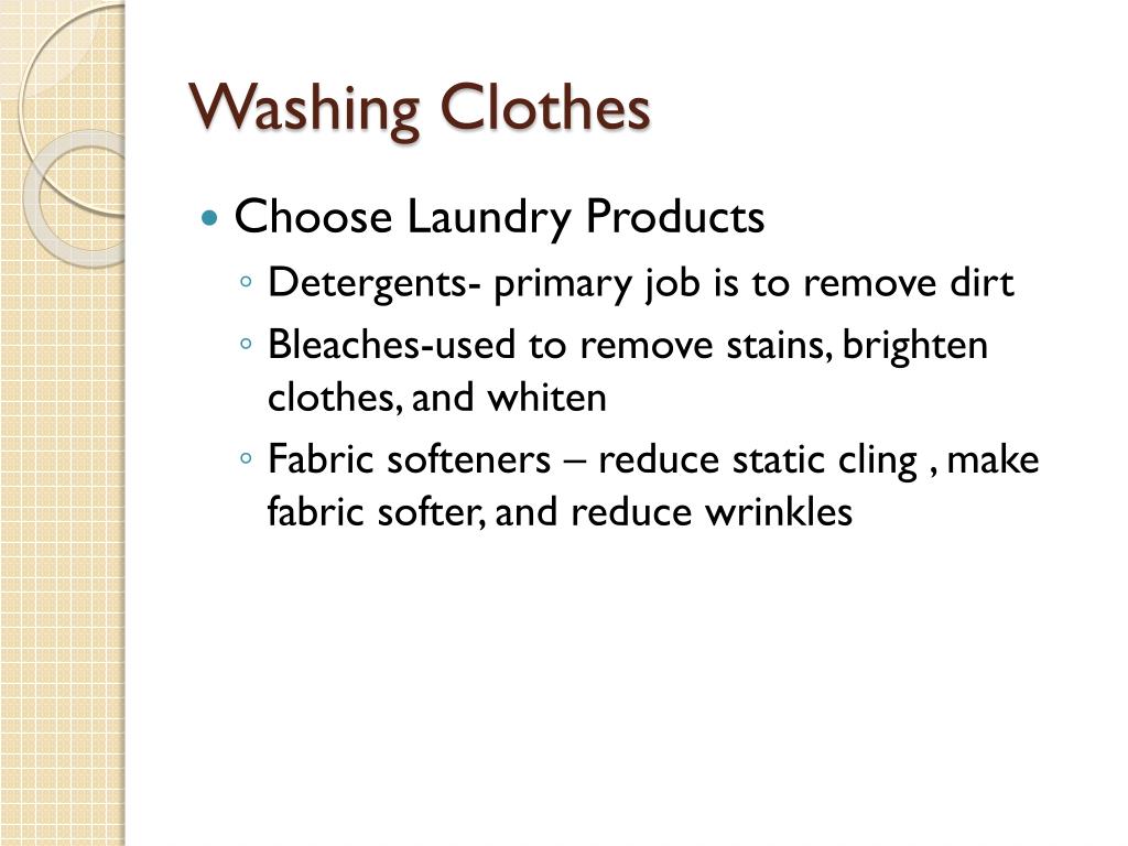 PPT - Caring for Clothing PowerPoint Presentation, free download - ID ...