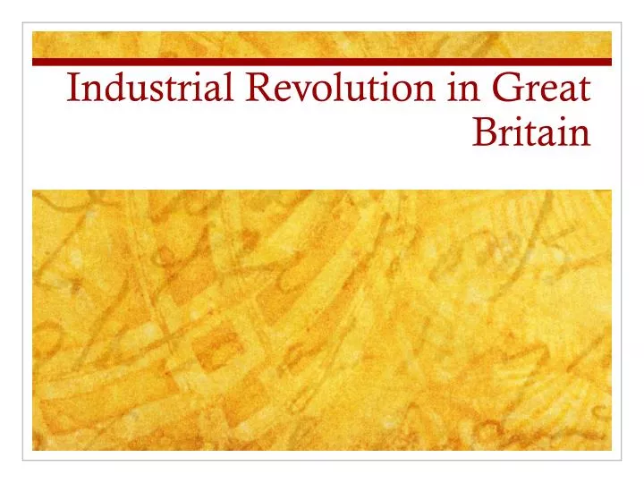industrial revolution in great britain n.