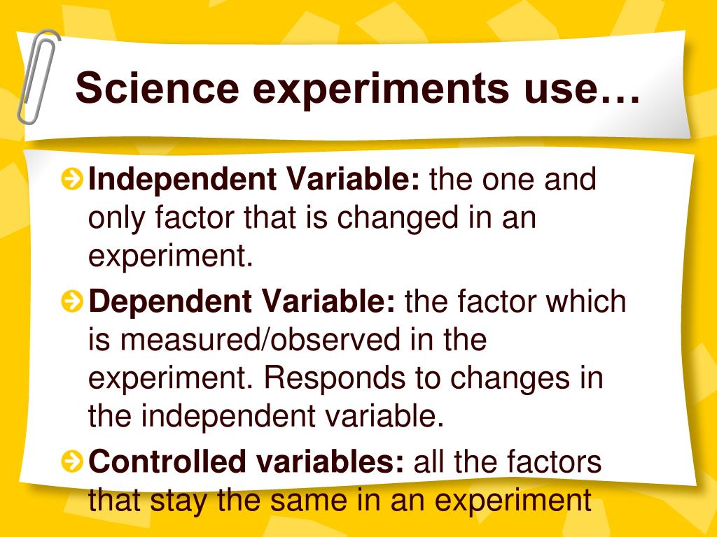 Variable Science