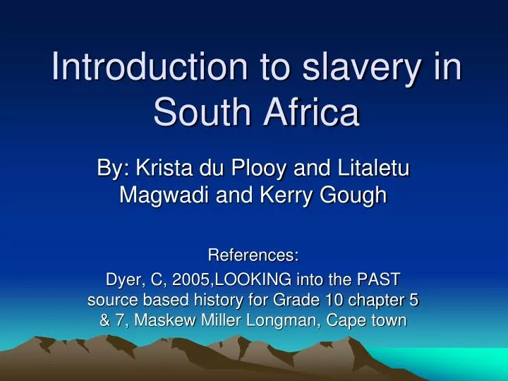 an introduction to slavery Liverpool's american connections - slavery introduction to liverpool's role in the slave trade. an introduction to slavery Liverpool's american connections - slavery introduction to liverpool's role in the slave trade.