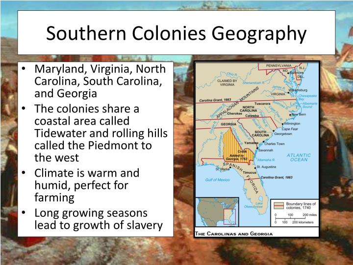 Southern Colonies Geography N 