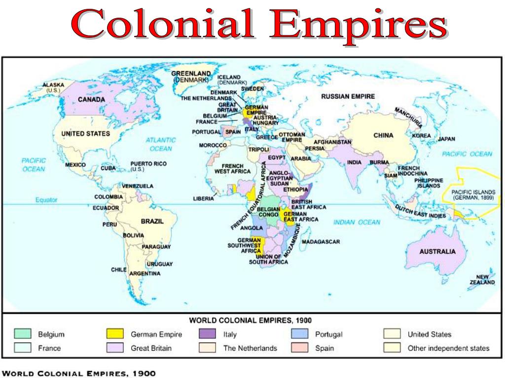 Колониальная система 20 века. Колониальные империи в начале 20 века.