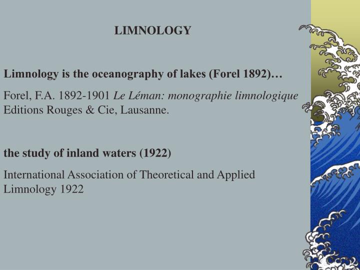 Limnology And Oceanography