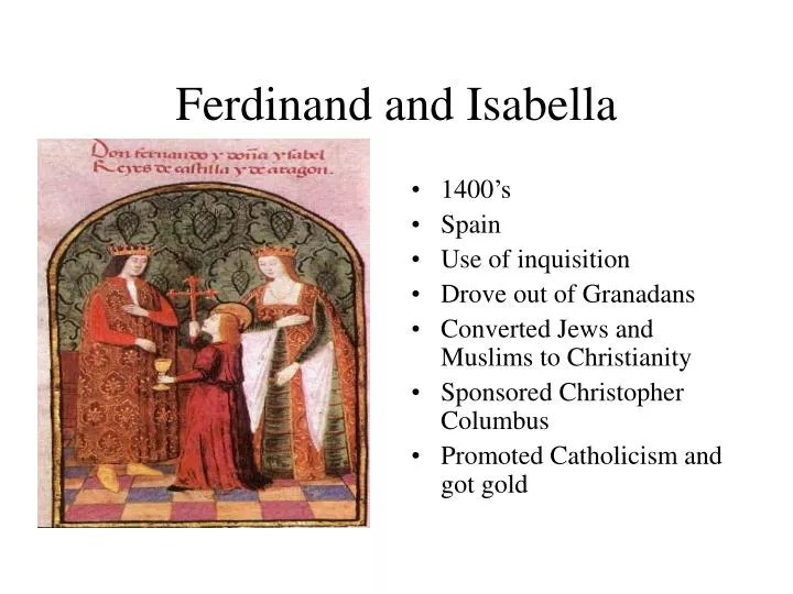 an essay on spain under the rule of ferdinand and isabella Free essay: many people have heard of queen isabella of spain who changed spain and the new world although many people see queen isabella as a mean, nasty. an essay on spain under the rule of ferdinand and isabella Free essay: many people have heard of queen isabella of spain who changed spain and the new world although many people see queen isabella as a mean, nasty.