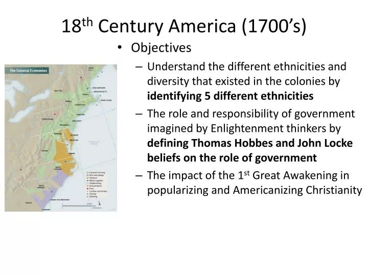 PPT - 18 th Century America (1700’s) PowerPoint Presentation, free ...