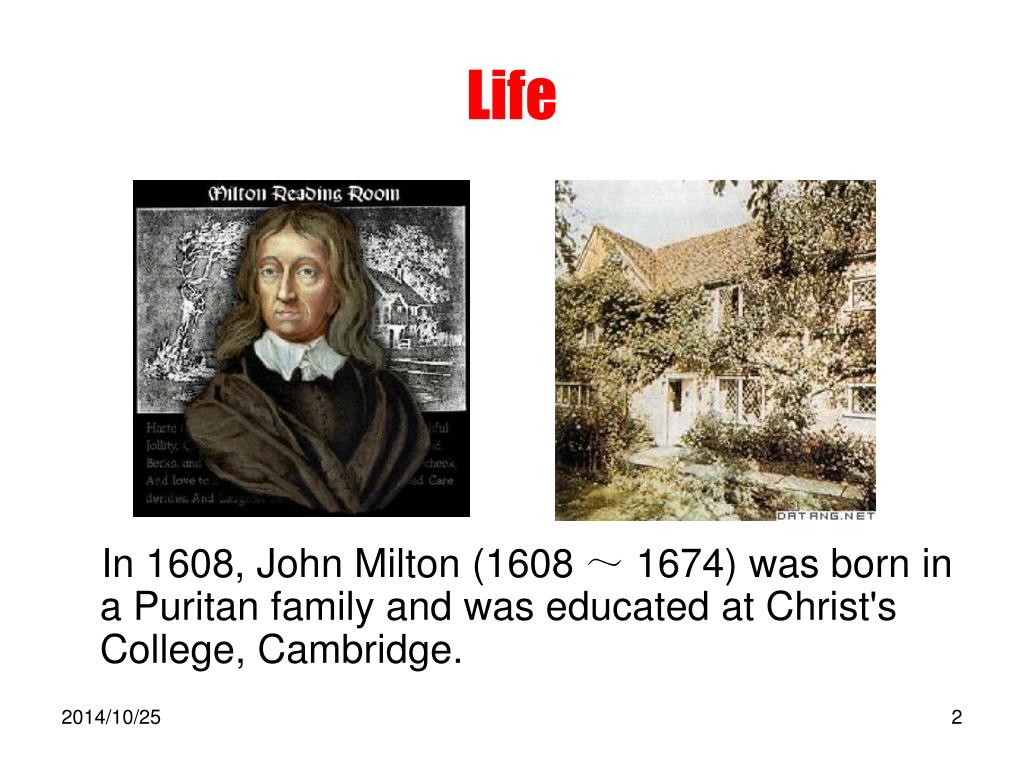 John Milton Research Paper Essay on John Milton, Paradise Lost, William Blake john milton essay