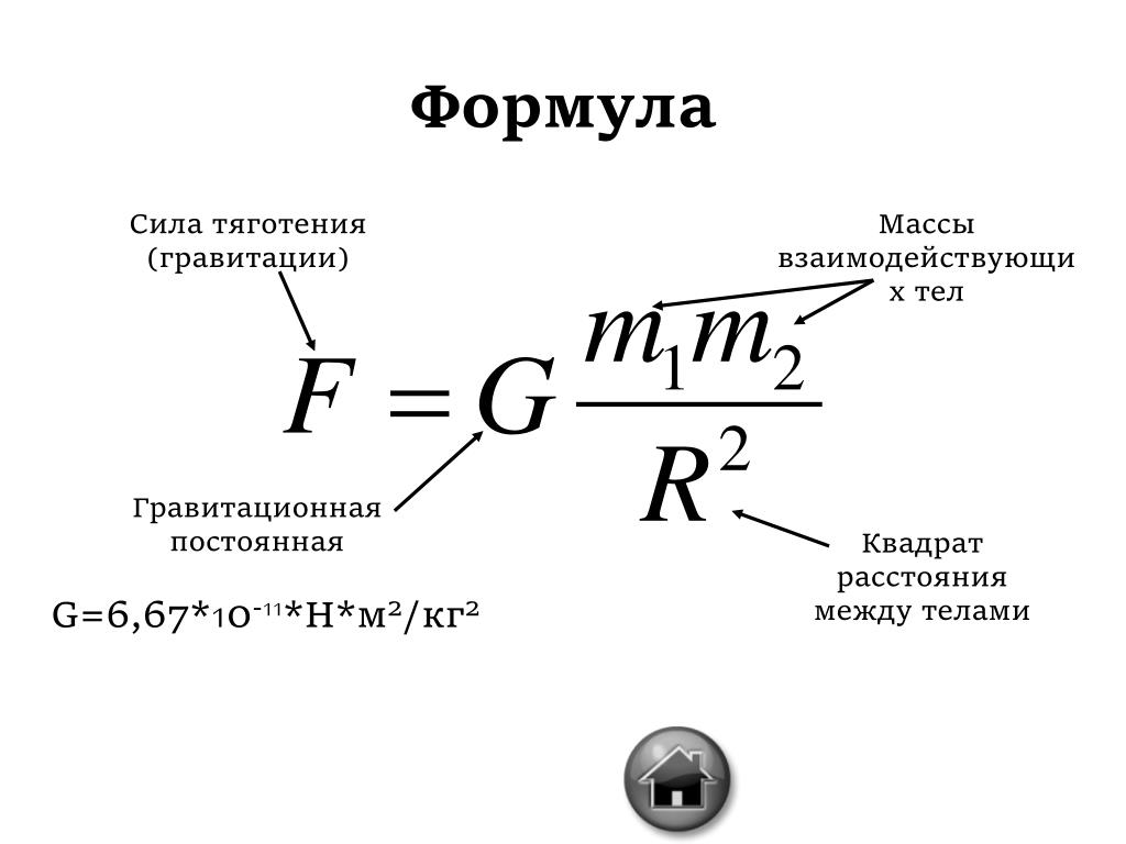 Сила притяжения формула. Сила Всемирного тяготения формула. Сила гравитационного притяжения формула. Гравитационная сила формула. Сила тяготения между телами формула.