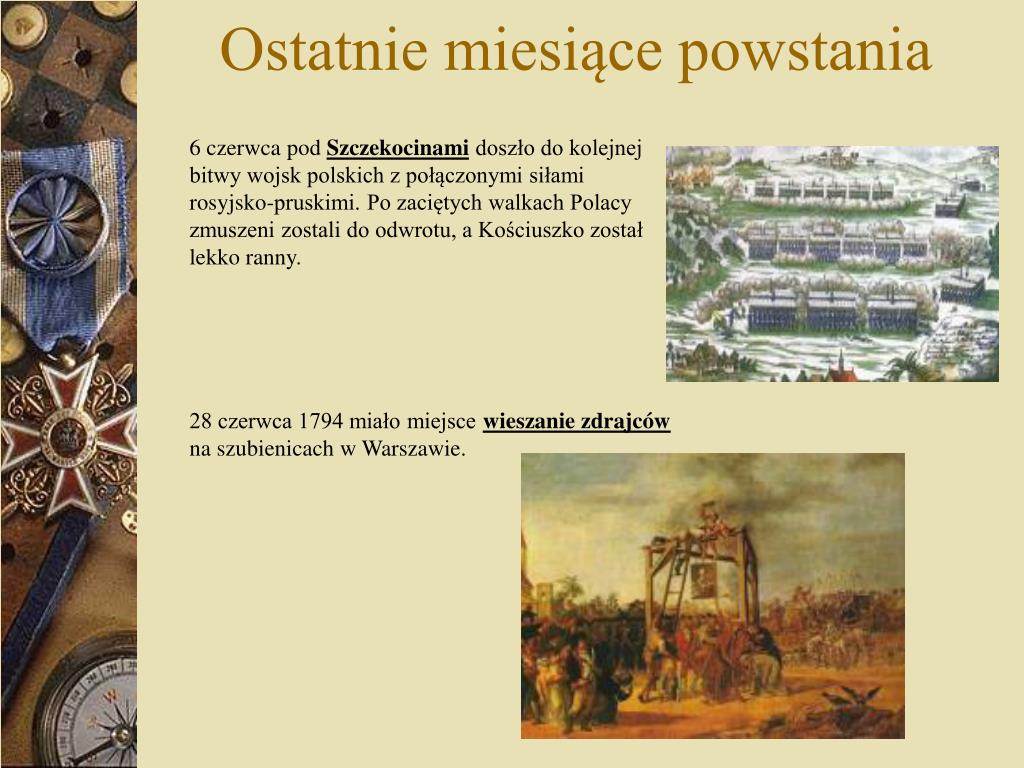 Powstanie Kościuszkowskie Przyczyny I Skutki PPT - Powstanie kościuszkowskie PowerPoint Presentation, free download