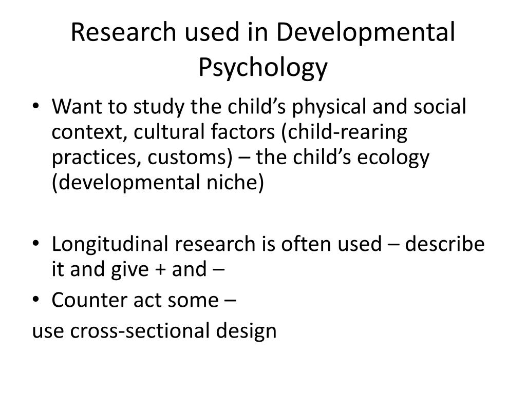 research topics in human development psychology