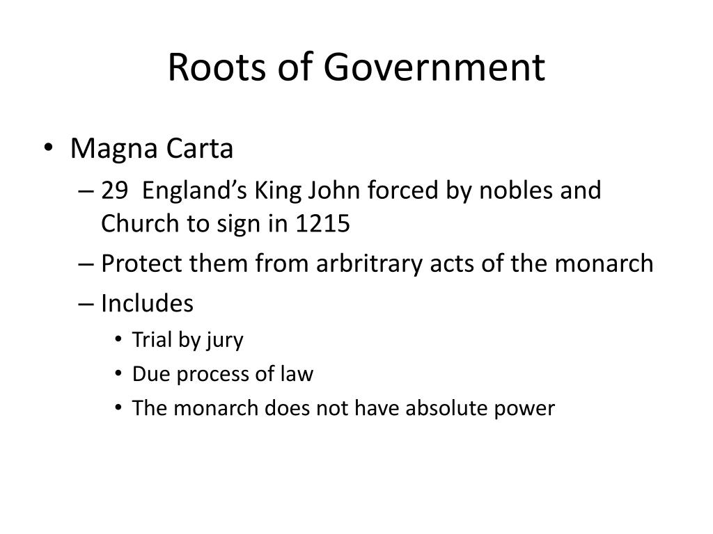 PPT - Chapter 2 Roots Of Government PowerPoint Presentation, Free ...