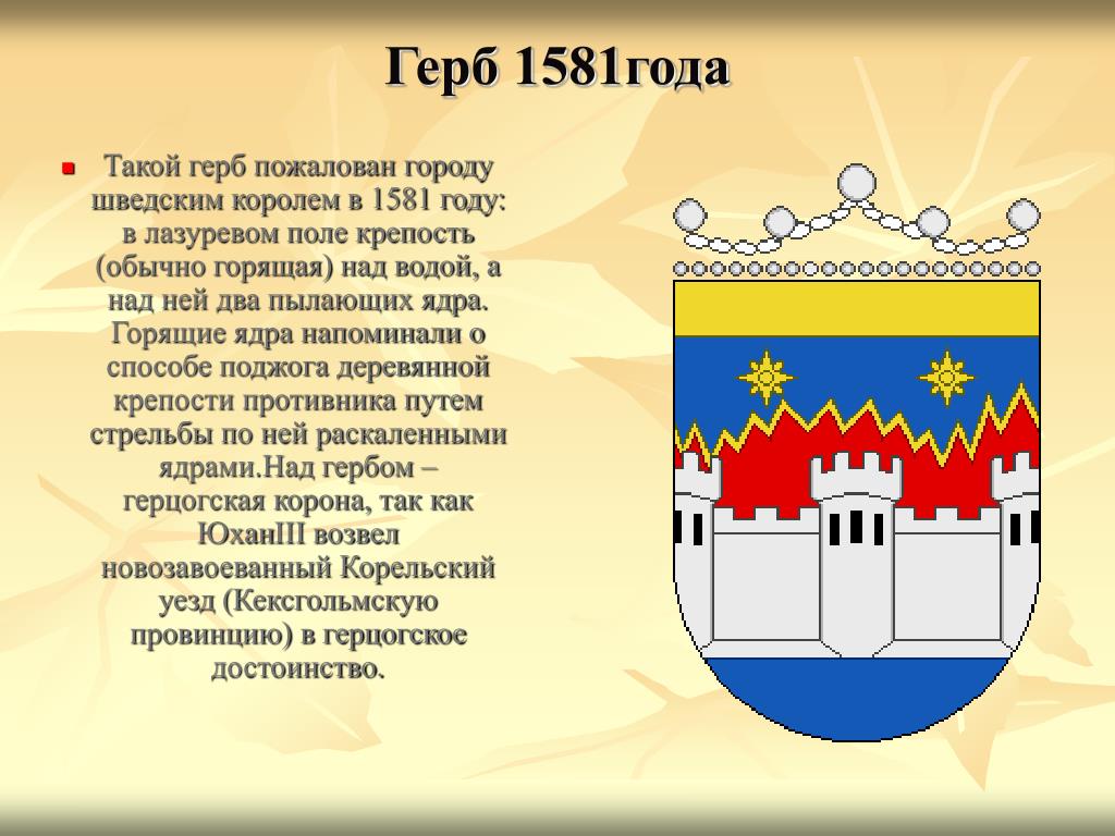 На гербе какого города изображен сокол. Приозерск герб города. Герб Кексгольма. Крепость геральдика. Герб с крепостью.