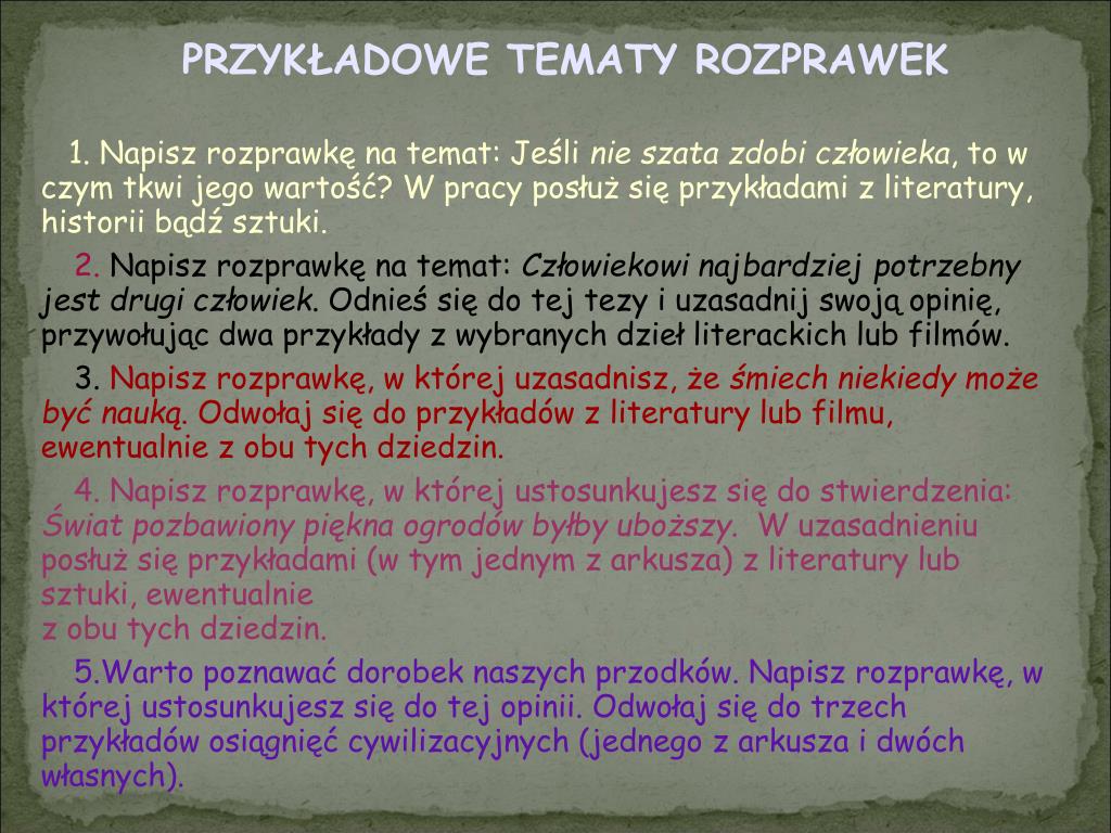 Ppt Jak Napisa Rozprawk Powerpoint Presentation Free Download Id