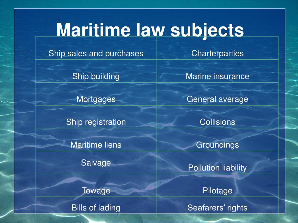 phd maritime law