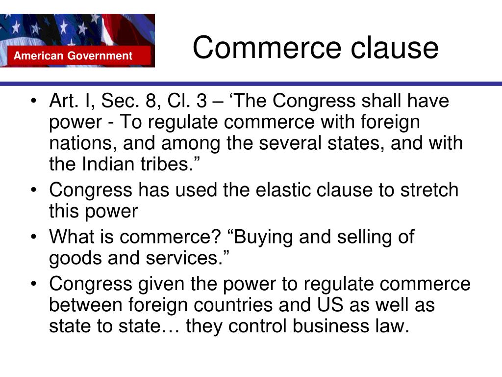 federalist papers commerce clause