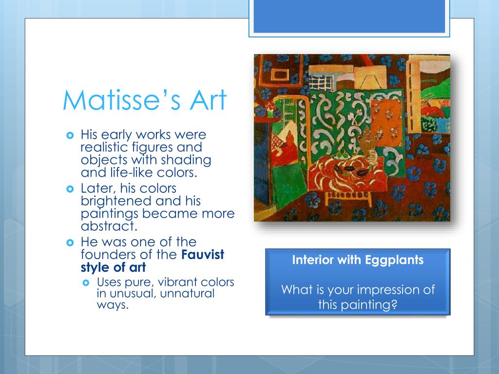 Ppt Henri Matisse Powerpoint Presentation Id 5840382