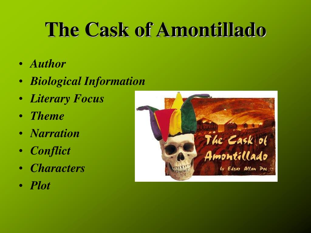 exposition in the cask of amontillado