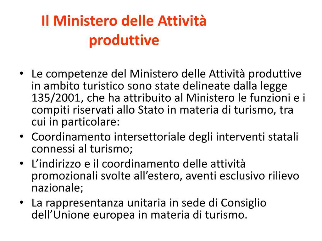 PPT - Legislazione Turistica PowerPoint Presentation, Free Download ...