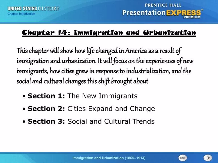 Ppt Chapter 14 Immigration And Urbanization Powerpoint Presentation