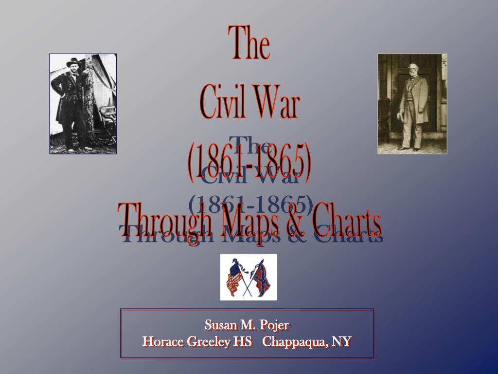 PPT - The Civil War (1861-1865) Through Maps & Charts PowerPoint ...