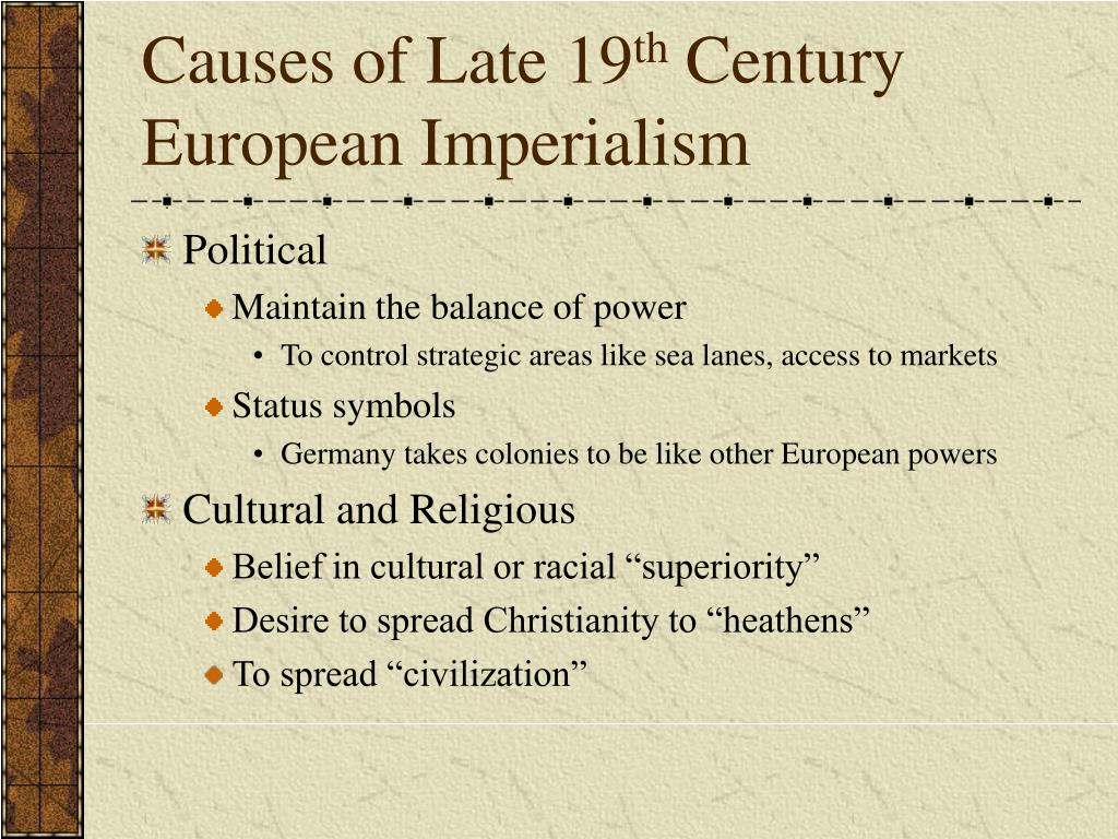 causes of european imperialism in africa